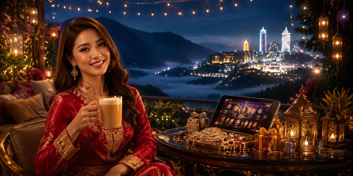 Suasana pertaruhan kasino bernuansa Hari Raya di Genting Highlands Malaysia