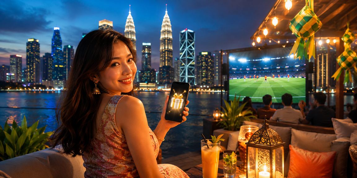 Pertaruhan bola sepak suasana Kuala Lumpur malam